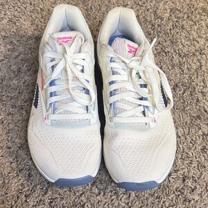 Great Condition Reebok Nano X4 Women’s 9 White/Pink/Blue